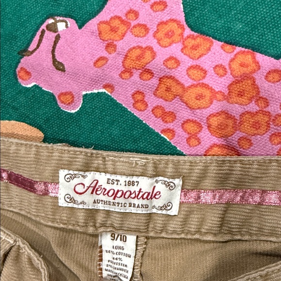 Nwt Aeropostale Beige Corduroy Trousers 9/10 - Picture 5 of 7